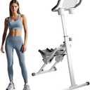 TOGIEEII Stair Stepper Folding Vertical Aerobics Appliances Exercise Climber for at-Home Workouts Total Body Exerciser with Handle 242LBS Load with Pedal/Stand/Cup Holder, Step Angle Adjustable