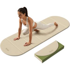 WeiLa Foldable Yoga Mat,10mm Extra Thick,Extra Long (75"x26") for Women&Men