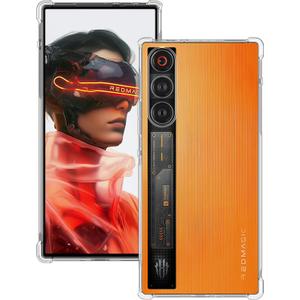 Foluu Clear Case for Nubia RedMagic 10 Air - Slim Fit Scratch Resistant TPU Silicone Reinforced Corners Protective Cover for Nubia Red Magic 10 Air 2025