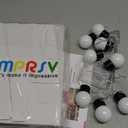 imprsv Battery Operated String Lights for Marquee Light Up Letters Numbers LED 8-Bulb White Indoor Outdoor Cool White Light Bulbs Bedroom Wall Christmas Decor Wedding Birthday Party Decorations