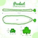 12 Pcs St Patricks Day Beads Necklace Bulk Green Shamrock Beads for Irish Party Favors & Supplies, Costume Accessories by 4E's Novelty