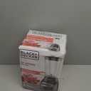 BLACK+DECKER Countertop Blender with 6-Cup Glass Jar, 10-Speed Settings, Black, BL2010BG