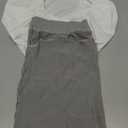 Sexy lingerie, short skirt set, seductive women's uniform, ultra-thin slim fit, hip hugging (Grey) Small