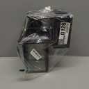 Porch Light with GFCI Outlet Dusk to Dawn Motion Sensor Outdoor Light 3 Light Modes Exterior Light Fixture Waterproof Outside Wall Light for House Patio Garage (Black With Copper Trim 1-pack)