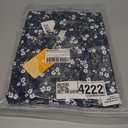 Women Sweaters Turtleneck Long Sleeve Tunic Tops Fall Lightweight Pullover Sweater (Medium, Blue-white Flo)