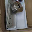 Outdoor Ceiling Fan with Remote: 100 Inch Large Fan - Industrial Ceiling Fan with Light for Patio Shop Garage Brushed Nickel Silver