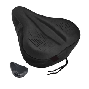 Zacro Bike Seat Cushion - Padded Gel Bike Seat Cover for Men & Women, Padding Bicycle Saddle fit with Peloton/Spin Stationary Exercise/Mountain Road Cycling Bike