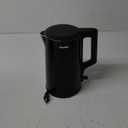 COMFEE' 1.7L Double Wall Electric Tea Kettle and Kettle Water Boiler, 100% Stainless Steel Interior & Lid & Spout, Two-Level Wide Open Lid, 1500W Fast Boiling, Auto-Off and Boil-Dry Protection (1.8 Quarts)