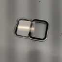 Amizee 2 Pack Compatible with Apple Watch Case 44mm Series 6/5/4/SE with Built-in Screen Protector, Hard PC Case Straight Edge Ultra Thin Anti-Scratch Protective Cover for iWatch 44mm (Silver/Clear)