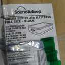 SoundAsleep Products Dream Series Luxury Air Mattress, ComfortCoil Technology, Built-in High Capacity Pump for Home, Camping- Double Height, Adjustable, Inflatable Blow Up, Portable - Full Size (Black)