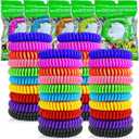 40 Pack Mosquito Repellent Bracelets, Individually Wrapped DEET-Free Insect & Bug Repellent Wrist Bands for Kids & Adults Outdoor Camping Fishing Traveling