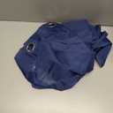 DUALIFE Navy Indigo Blue 54 Inches Sheer Curtains for Bathroom Small Windows with Grommet Semi Voile Drapes for Boys Room Kids Bedroom 52 x 54 Inch Length Set of 2 Panels Dark Blue