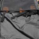 MYJAQI Back Seat Extender for Dogs, Hard Bottom Dog Car Seat Cover for Truck Back Seat, Dog Hammock for Car, Upgraded PU Leather Material, Larger Space, Holds 400lbs (XL, Black+Orange)