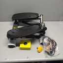 Stepper Machine with Resistance Bands, Mini Stepper with 300LBS Weight Capacity, Twist Stepper for Full Body Workout, Adjustable Step Height, Smooth and Quiet, Step Machine for Men Women