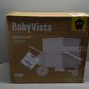 BabyVista Stroller Wagon for Kids, One-Hand Adjustable Push/Pull Handle, Spacious Storage, 8"/12" All-Terrain Wheels, Canopy with Bug Net, Wagon Stroller for Daily Walks, Short Trips & Grocery Runs