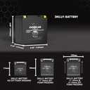 DKLU1 Lithium LiFePO4 Lawn Mower Battery, 12V 3Ah 450CCA Generators, Garden Tractor Starting Battery, Compatible with Craftsman, John Deere, Cub Cadet, Husqvarna, Ariens, Troy-Bilt, Toro