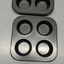 Air Fryer Muffin Pan, 2 Pack Cupcake Molds for Air Fryer Toaster Oven, Nonstick Cupcake Baking Pan for Counter Top Oven Small Oven