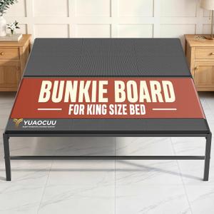 Bunkie Board King Size(76x80) - Heavy Duty Anti-Sag Low Profile Bed Boards | Sturdy breathable,noise-minimizing,moisture-resistant,non-slip bunkieboard for platform beds, slatted frames & box springs