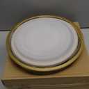 COOK WITH COLOR 12 Pc Glass Mixing Bowl Set with Lids – Borosilicate Glass Nesting Bowls for Cooking, Baking and Meal Prep, Fluted with Gold Rim