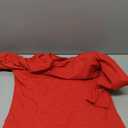 Chunpin Women's Long Sleeve Bodysuit Square Neck Notch V Neck Body Suits Double Lined Going Out Outfits Thong Bodysuits (Large)