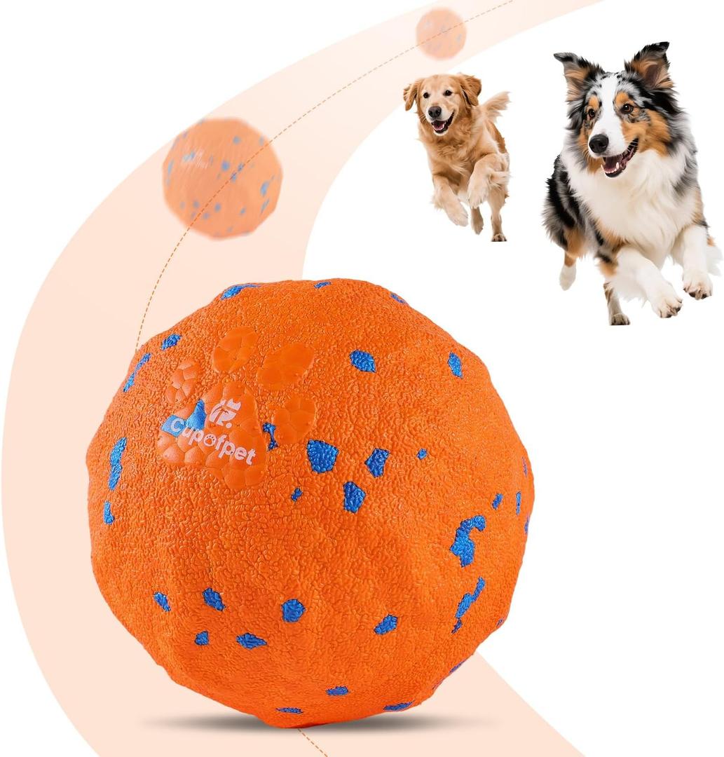 Interactive Dog Toys Ball, 2025 Upgraded Self Moving Balls and Vibrating Ball for Dogs, E-TPU Safety Material Electric Dog Toys to Keep Them Busy Rolling Balls for Small Medium Large Dogs (Orange)