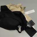 Bras for Women Supportive Wireless Push Up Bra Full Coverage No Underwire Seamless Plus Size for Older Women (X-Large, Skin+black)