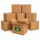 Perfect Stix Corrugated Cardboard Shipping Boxes, Brown/Kraft, 12x12x12 Inch, for Mailing, Packing, Moving and Storage, Recyclable, 10 Pack