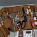 Leather Working Tools Leather Craft Tools for Carving Stamping Sewing Punching Cutting with Custom Storage Bag Professional Tooling Kit for Crafting, Repair & DIY Projects