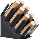 CURTA Disposable Paper Cup Dispenser, Lid Dispenser 8 Compartment PC Coffee Cup and Lid Storage Organizer for Countertop Bar, Beverage Cup, Kitchen, Breakroom Restaurant