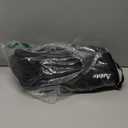 Anbte Extra Height & Width Portable Camping Chair, 400LBS Capacity Compact Folding Chair with Square Frame Quick Setup Storage Bags on Both Sides, Ideal for Camping Hiking Beach Picnic Outdoor, Black