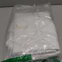 OWENIE Sally White Curtains for Bedroom 63 Inch Length 2 Panels Set, Solid Soft Light Filtering Rod Pocket Living Room Window Treatment Thermal Insulated Curtains Drapes, W40 x L63 Inch, White