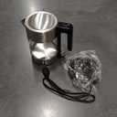 Basics Electric Kettle with Glass Carafe for Tea and Coffee, Fast Boiling, Auto ShutOff, BoilDry Protection, Temperature Control, Removable Filter, 1 Liter, 1500W, BPAFree