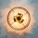 Antique Brass Ceiling Light Fixture in Drum Shape, 12.5 Semi Flush Mount Stained Tiffany Lamp with Mable Green Glass, 3 Light Round Ceiling Hanging Lighting for Foyer Hallway Bedroom Kitchen