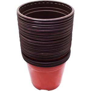100 PCS 8 Inches Plastic Plant Nursery Pots Reusable for Succulents Seedlings Cuttings TransplantingSeedlings Plastic Plant Pots with Drainage Holes