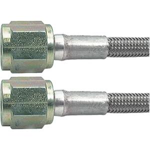 Allstar Performance ALL46310-12 12" #3 Braided Steel Lines With -4 Ends