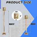 Frienda 2 Pack Adjustable Wall Brace 14"-25" Length Wall Bracing Concrete Turnbuckle Form Aligner Concrete Form Support, Heavy Duty Galvanized Iron, Ends Swivel 180 Degrees