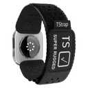 TStrap Compatible with Apple Watch Band for Men - Black Nylon iwatch 49mm 46mm 45mm 44mm 42mm Sport Bands Extra Long XL - Military Athletic Strap Correas for Ultra 1/2 Series 10 9 8 7 6 5 4 3 2 1 SE