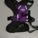 No Pull Dog Harness, Reflective Walking Dog Harness with Easy Control Handle and Front & Back Clips,Adjustable Breathable Soft Padded Dog Vest Harness for Large Medium Small Dogs,Purple,S (Modern Violet)