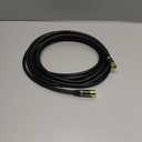 BlueRigger RG6 Coaxial Cable (15FT, 90° Angled to 90° Angled Connector Pin, Gold Plated, Triple Shielded) – Digital Audio Video Coax Cable Cord for HDTV, CATV, Modem, Satellite Receivers