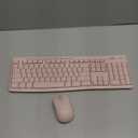 Logitech MK270 Wireless Keyboard and Mouse Combo for Windows, 2.4 GHz, 8 Multimedia Keys, PC, Laptop, Wireless Keyboard Compact Mouse Combo - Rose (1 Pack)