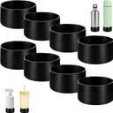 8 Pieces Protective Silicone Sleeve Bottom, Washable Rubber Bottom Base Accessories, Silicone Sleeve for Glass Bottle for 16 Oz Spray Bottles, 12 to 24 Oz Water Bottles