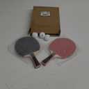 Ping Pong Paddles with Balls - Better Control & Sticky Inverted Rubber - Table Tennis Paddles Set for Indoor & Outdoor Games