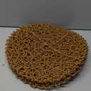 AHHFSMEI Paper Braided Round Placemats Set of 6 Natural Non-Slip Heat Resistant Table Mats for Dining Tables Woven Indoor & Outdoor Place mats(Brown)