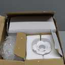 Suclain 6 Pcs Vintage Candlestick Holders Taper Resin Candle Holder Retro Antique Candle Holder Floral Decorative Candlesticks for Wedding Anniversary Table Centerpieces Fireplace Home Decor (White)