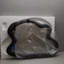 AAZZKANG Irregular Wall Mirror 28"x20" Black Asymmetrical Modern Wood Frame Mirrors Large for Bathroom Bedroom Living Room Entryway