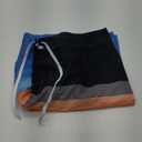 Nonwe Men's Sportwear Quick Dry Board Shorts with Lining (40, Orange)