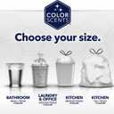 Color Scents Small Trash Bags - 4 Gallon, 720 Total Bags (12 Packs of 60 Count), Twist Tie (4 unique scent + color combinations) with Microban