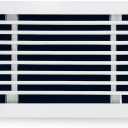 Premium 12" X 6" [Duct Opening] Linear Aluminum Bar Return Air Grille - White - White [Outer Dimensions: 14"W x 8"H] for Ceiling, Wall Use