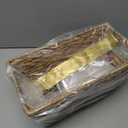 Gift Baskets Empty to Fill, Woven Storage Basket for Baby Shower, Empty Gift Basket with Gift Bag & Ribbon, Nursery Organizer Bin, Natural Color (1-Pack)