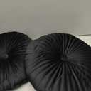 2 pcs Black pillows, 12x12